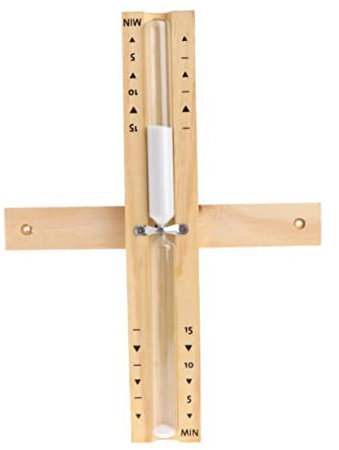 Toddmomy Minuten Sauna Sanduhr Aus Holz Und Hitzebeständigem Glas Drehbare Wandmontage Präziser Badezimmer Timer Langlebige Sauna Uhr Mit Feinem Sand Für Duschen Und Spa