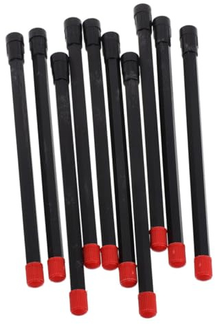 Gatuida Extensor Aplicación Versátil y Rápida de Vástago de Válvula de Plástico Negro 180mm 10 Piezas para Neumáticos de Bicicleta y Vehículo