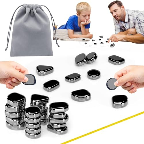 Magnetisches Schachspiel, Magnetische Brettspiele für Kinder, Familie Interaktives Magnetkampf-Tischspiel, Partyzubehör für Familientreffen und Reiseschach Set mit 20 Stück