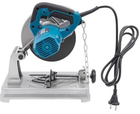 Kappsäge Metall-Trennsäge, Kappsäge Metallschneiden 1200W 5200RPM Mehrzweck-Gehrungssäge, Schnittdicke 0-50mm, Schneidemaschine für Holz, Stahl, Wänden, Böden (Blau)