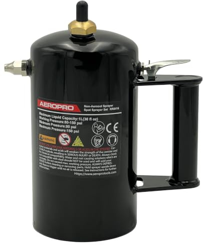 AEROPRO R8416 tryckspruta 946 ml, påfyllningsbar icke-aerosolspruta, 80–150 PSI, för olja, smörjmedel, avfettningsmedel och lämpligt lösningsmedel