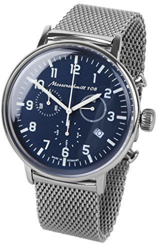 Messerschmitt Herren Fliegeruhr Chronograph ME-108-80M