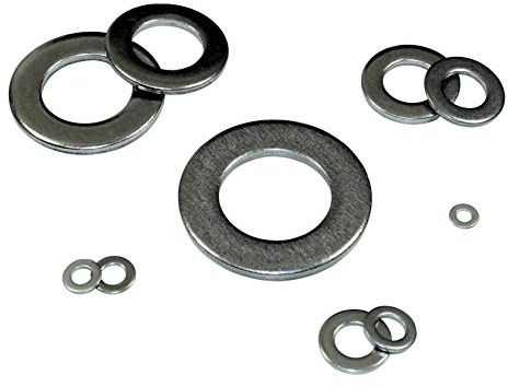 SN-TEC Unterlegscheiben Edelstahl Rostfrei A2 DIN125 | 3,2 | 4,3 | 5,3 | 6,4 | 8,4 | 10,5 | 13,0 | 17,0 | 21,0 | 25,0 mm (Mengenauswahl von 5 bis 1000 Stück möglich) (500, 6,4mm)