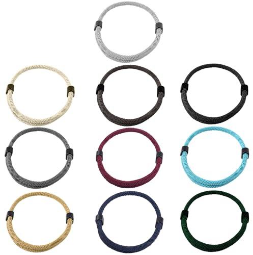 10 Stück handgefertigte Paracord-Surf-Armbänder für Männer und Frauen, verstellbar