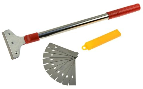 Tapetenschaber Bodenschaber Profiwerkzeug Tapetenentferner Set mit 10 Ersatzklingen