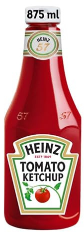 Heinz Sauce tomate Flacon compressible 875ml - Le ketchup indispensable pour toutes les occasions !