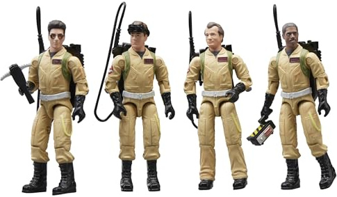 Ghostbusters Plasma Pack O-Ring Action Figure Set, 40th Anniversary 3.75-Inch-Scale (9cm) 4-Pack, Toys for Kids Ages 4 and Up