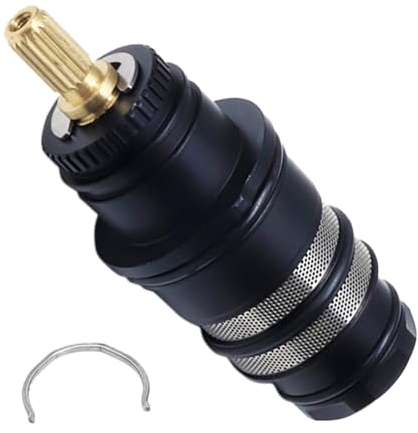 Thermostatic Cartridge Compatible with Hansgrohe 98282000 Cartridge Thermostat Kits, Chrome