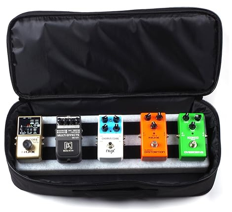 Fiorky Tragetasche for Effektboards, große Kapazität, Aufbewahrungstasche for Gitarrenpedalboards, leichte Gitarrenpedalboard-Hülle, rutschfester Griff, universeller 600D-Oxford-Stoff-Reißve