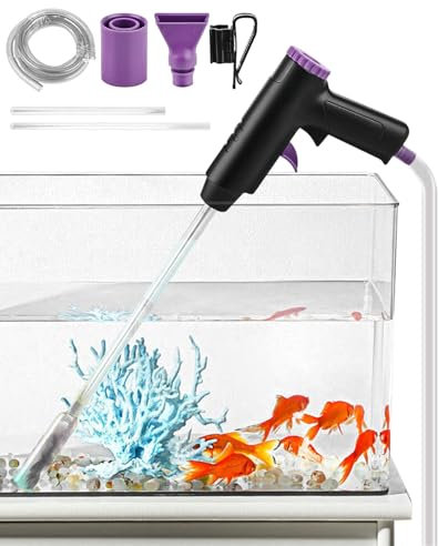 Trongle Aquarium Wassertank Wassertauscher, manuelle Siphon Sandwäscher, tragbares Reinigungswerkzeug, Verwendet für Wasseraustausch, Sandwäsche, Wasserfiltration und Wasserkreislauf