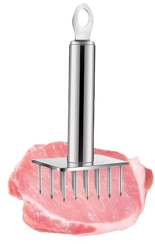 Gihioue Meat Tenderiser with Feather Meat Hammer, Meat Tenderiser, Stainless Steel Needle, Ultrasonic Meat Tenderiser Tool with 23 for Steak, Chicken, Fish, Pork