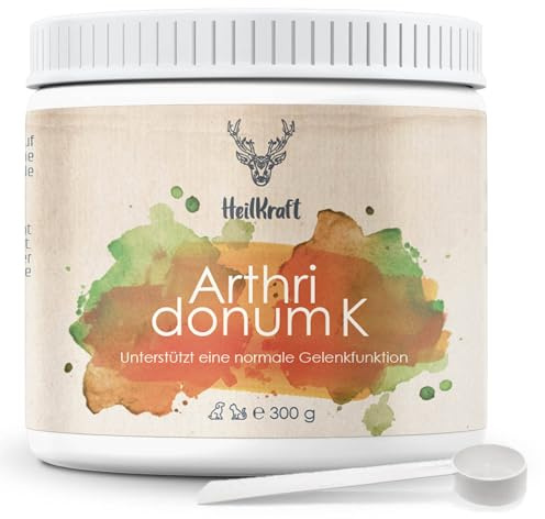 HeilKraft Arthridonum K Das Neue Gelenkpulver für Hunde, Katzen & Pferde | 300 g Dose