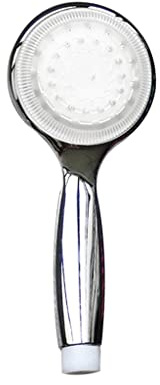 Shower Head Soffione Doccia a LED con Temperatura controllata, Pannello Super Grande, 3 Cambi di Colore, 5 cromature (D 1ps) Shower