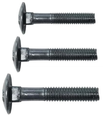 Schlossschrauben aus Edelstahl A2 DIN 603 M6 x 30 mm | 50 Stück | Flachrundkopf-Schrauben mit Vierkantansatz | Profi-Qualität für Bau und Handwerk