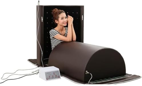 XNZJHPP Dôme de Sauna Infrarouge lointain, Capsule de Sauna personnelle à Couverture complète à 360 degrés avec Oreiller, Sauna Professionnel Extra Large avec Tapis Infrarouge, Tourmaline