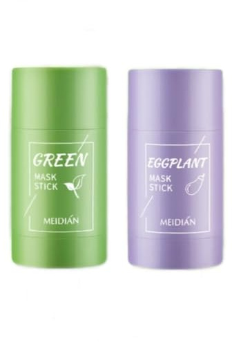 Masque en bâton au thé vert, soins du visage, élimination des points noirs, réduction des pores, contrôle du sébum, convient à la plupart des types de peau, masque en bâton, unisexe
