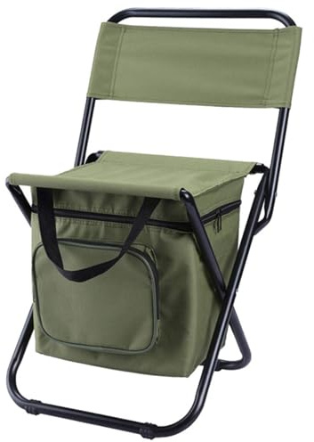 Sedia da pesca con borsa termica, portatile, impermeabile, pieghevole, antiscivolo, sgabello da pesca, per interni ed esterni, escursionismo, picnic, viaggi, spiaggia, BB