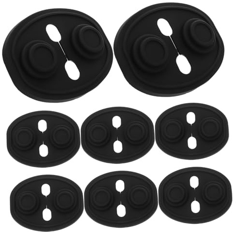 Amosfun 8pcs Silicone Car Door Lock Protection Pad Vehicle Door Latch Lock Cover Self Adhesive Silent Automotive Latch Protector Stopper for Car