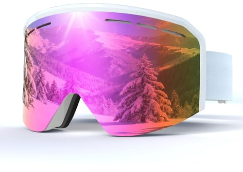 VCOROS Gafas de Esquí YH359 Gafas Esqui OTG para Unisex Adulto
