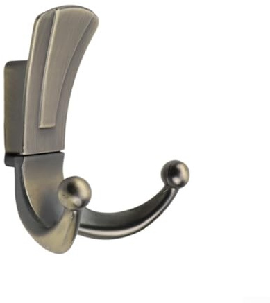 babominimer Gancio doppio in lega di zinco per bagno - Appendiabiti da parete in bronzo con fissaggio a 2 viti, adatto per cappelli, strumenti e abbigliamento()