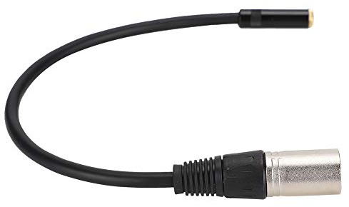 BONKZEBU Slitstark 3,5 Mm Hona Till XLR Hane Adapterkabel Syrefri Koppartråd Zinklegering 30 Cm Ljudkabel för Strömförstärkare