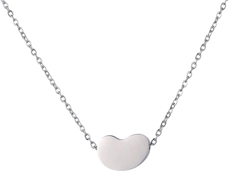 Collana da uomo Minimalismo Fagioli Ciondolo Collane per Donne Ragazze Regali Corea Fagioli Piselli Girocollo Catena Moda Gioielli di Natale