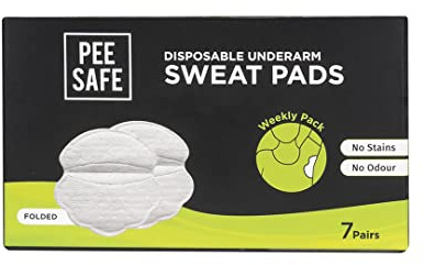 PEESAFE Patch Anti Transpiration Pour Les Aisselles - 14 Coussins Pliés | Protege Aisselles Transpiration | Coussinet Anti Transpirant Aisselles Patch | Anti Transpirant | Pour hommes et femmes