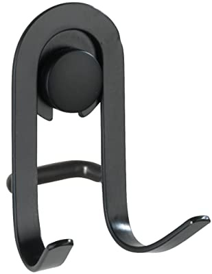 WENKO Wandhaken Classic Plus Black 2er Set, Badhaken, Küchenhaken mit hochwertigem Rostschutz Multicolor 8.5 x 4 x 5.5 cm