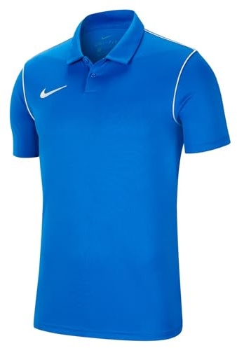 NIKE Mens Dri-fit Park Polo Shirt, Royal Blue/White/(White), L EU