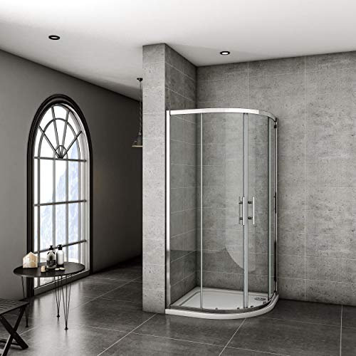 760x760x1900mm Quadrant Shower Enclosure Cubicle Glass Screen Sliding Shower Door