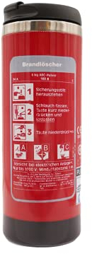 Florian's Feuerwehrshop Thermobecher Brandlöscher Feuerwehr Geschenke 350 Ml Kaffee TO GO Feuerwehr Zubehör Auslaufsicher Trinkflasche Isolierbecher Für Unterwegs To Go