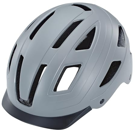 Prophete ECO Urban Fahrradhelm mit ABS-Hartschale, integrierter LED-Beleuchtung & Reflektionsstreifen