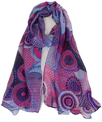 Van Der Rich ® - Tücher Schal Uni oder Blumenmuster - Damen