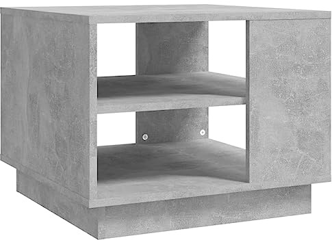 vidaXL Couchtisch Betongrau 55x55x43 cm Holzwerkstoff