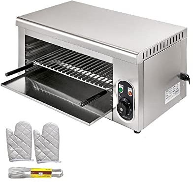 Four à salamandre électrique 2KW grille réglable appareil de cuisine en acier inoxydable gril for Pizza poulet rôti Commercial Pour les débutants