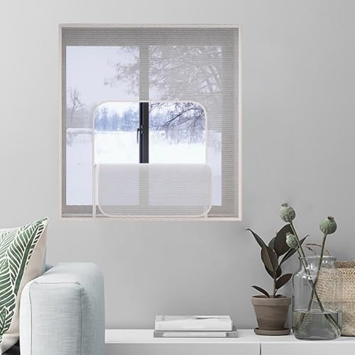 Thermo Cover Fenster mit Luftpolsterfolie,mit gezippt,transluzent,Wärme, Winddicht, staubdicht,für Türen, Balkonen, Schränken,Flügelfenstern(Dicke 4 mm) (220cmx120cm)