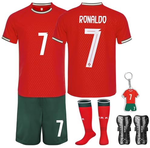 Maillot de Football pour Enfants 2025, n°7, Ensemble de Maillot de Football Homme, T-Shirt et Short Maillot de Football, Generic