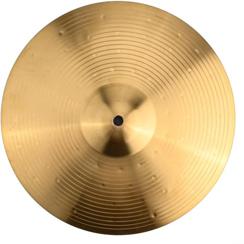Qualoramall Platillos de tambor de latón para todos los niveles de habilidad, platillos de choque, platillos de percusión, acabado tradicional, repuesto de latón con sonidos fuertes y claros (12