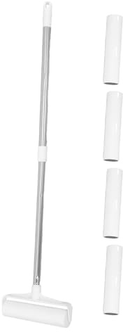 FONDOTIN Rodillo Quitapelusas Reutilizable Mango Extendible de 89cm para Eliminar Pelos y Suciedad en Coches, Suelos, Alfombras y Muebles de Abs