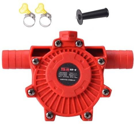 JunZheHub Elektrische Bohrmaschinenpumpe Mini Handpumpe Flüssigkeitsumfüllpumpe Aus Temperaturbeständigem Material mit Vielseitigem Einsatz für Camping Outdoor, Stil A