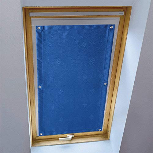 LIVEINU Dachfensterrollo für Dachfenster Verdunkelungsrollo Sonnenschutzrollo UV Schutz Thermo Rollo mit Saugnäpfe Ohne Bohren 100% Blickdicht
