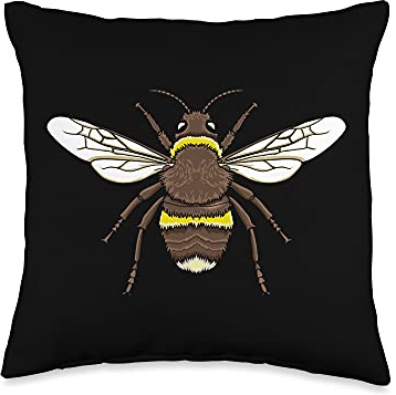 Fat Bee Bumble Bee Beekeeper Beekeeping Honeybee Throw Pillow