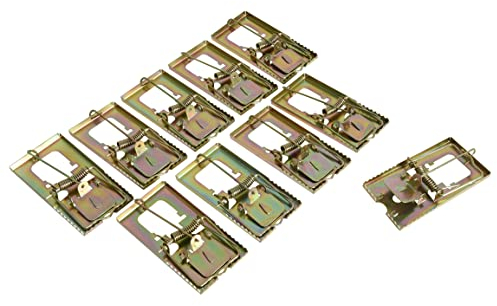 ESTEXO Mäusefalle Schlagfalle 10er Set Nagetierfalle Köderfalle Metall wiederverwendbar