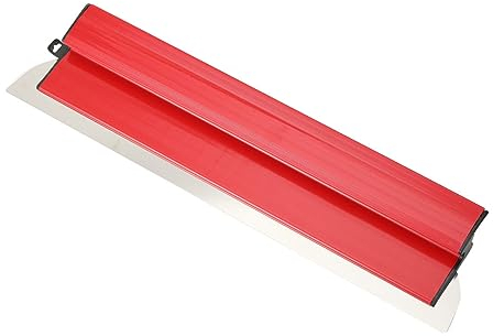 SUDEG Flächenspachtel Profi Rostfrei Edelstahl,Glättspachtel mit Z-Griff Flexogrip für Trockenbau, Wände und Decken Verputzen,0,5 mm Edelstahlklinge,Länge: 600mm