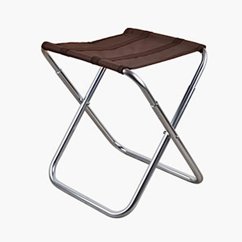 MaikOn Faltbank, tragbare Faltstühle, Studenten zeichnen Hocker, verdicken, Stabiler Kleiner Hocker, Outdoor-Hocker, Picknickbank, Grillhocker, Faltbarer Angelhocker (Farbe: Rot) (Color : Bruin)