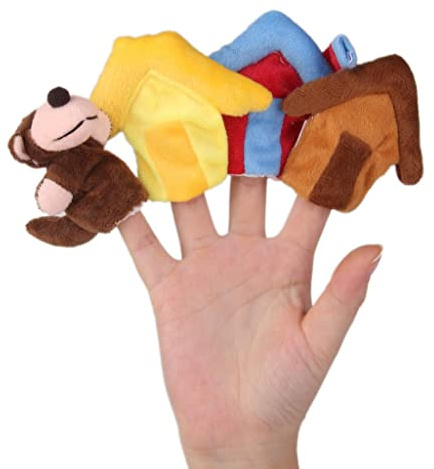 YWJLQH 8 Stück Fingerpuppen Niedliche Tier Fingerpuppen Spielzeug Tiere Lernen Handpuppe Fingerpuppen für Baby und Kleinkinder