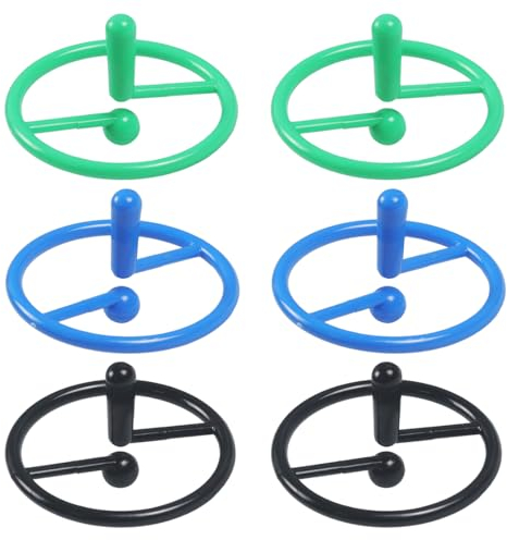 DEZP 6 Pcs Kreisel Mit Ausrufezeichen Mitgebsel Kindergeburtstag Gastgeschenk Kindergeburtstag Kindergeburtstag Mitgebsel Kreisel Für Kinder Spielzeug Bunt Spielzeugkreisel