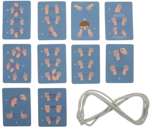 TOYANDONA 2pcs Cats Cradle String Toys Creative String Games for Boys and Girls Hand Plaything