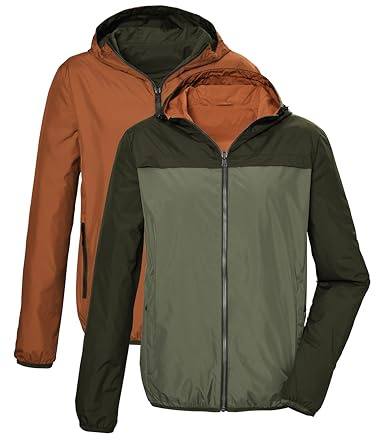 G.I.G.A. DX Funktionell jacka för män, vändbar jacka med huva, GS 90 MN JCKT, mörk olivgrön, M, 42703-000