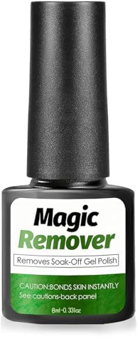 8ml Gel Nagellackentferner für Nägel, Gelentferner, Einfach & Schnell Nagellack entfernen in 3-6 Minuten